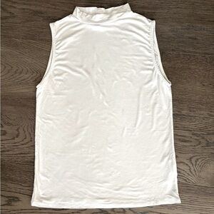Sleeveless White Top in Medium